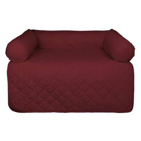 MANSBESTFRIEND Bolster Pet Furniture Cover, Cranberry - Large MA1541537